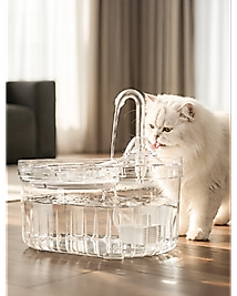 Şeffaf Otomatik Kedi Su Pınarı