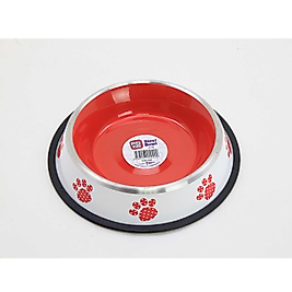 Playfull Renkli Desenli Çelik Mama ve Su Kabı 32 Oz (PFMK4099)