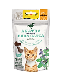 Gimcat Crunchy Snacks Ördekli & Kedi Naneli Tahılsız Kedi Ödülü 50 gr