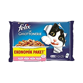 Purina Felix Somonlu Yetişkin Kedi Pouch Yaş Mama (4 x 85 g) -