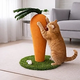 Havuç Model Kedi Tırmalama Oyuncağı 60 Cm (İTHAL)
