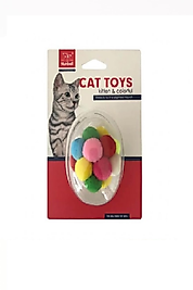 Nunbell Kedi Oyuncağı Gökkuşağı Top