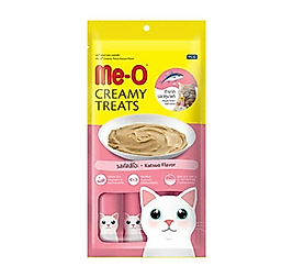 (6) Me-O Creamy Treats Çizgili Orkinos Balıklı Ek Besin ve Kedi Ödülü 60 Gr ( 4 x 15 Gr )