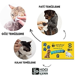 Kedi & Köpek Göz ve Kulak Temizleme Mendili