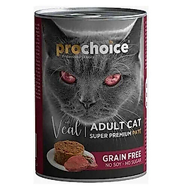 ProChoice Dana Etli Tahılsız Ezme Yetişkin Kedi Konservesi 400gr