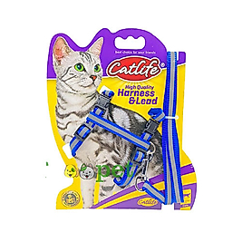 Catlife Kedi Reflektörlü Uzatmalı Göğüs Tasması (Kırmızı)