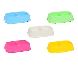 Plastik İkili Mama Kabı  Küçük