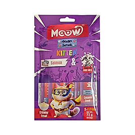 Moow Somonlu ve Keçi Sütlü Krema Yavru Kedi Ödülü (6 x 12 g)