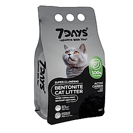 7 Days Carbon Grey Aktif Karbonlu Kedi Kumu 10 LT