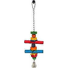 Wooden Birs Toys Zilli 2'li Ahşap Kuş Oyuncak (30x9cm)