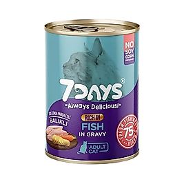 7 Days Taze Balıklı Yetişkin Kedi Maması (415 g)