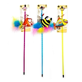 203603 Catlife Kediler İçin Oyuncak Olta Zilli Tüylü Balık