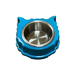 Çelik Hazneli Kedi Kulaklı Tekli Mama Su Kabı