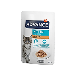 Advance Tavuk Etli Pouch Yaş Yavru Kedi Maması (85 g)