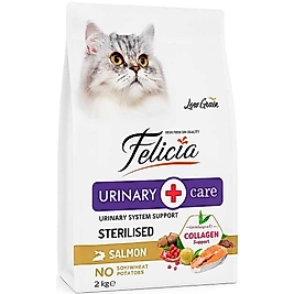 Felicia 2 Kg Kolajenli Somonlu Az Tahıllı Kısırlaştırılmış Kedi Maması HypoAllergenic Kedi Maması