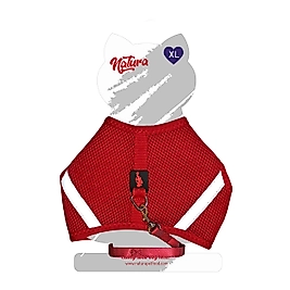 Natura Air Net Kedi Bel Tasması – Kırmızı XL