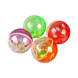 Polo Plastik Top Küçük Delikli Çıngıraklı 4Cm