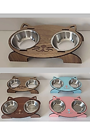 Sevimli İkili Mama Kabı