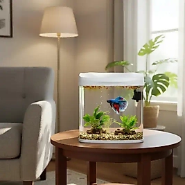 RS 230A Ledli Set Akvaryum Beyaz 23x16x28 Cm