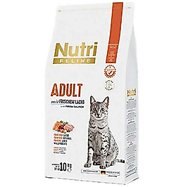 Nutri Feline Somonlu Glutensiz Kedi Maması 10 Kg