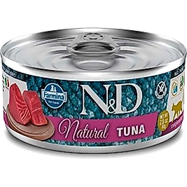 N&D Natural Ton Balıklı Yetişkin Kedi Konservesi 70 Gr