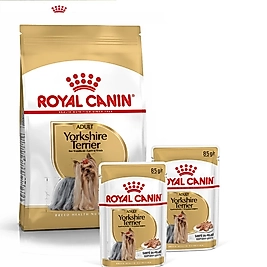Royal Canin Yorkshire Bundle (Yorkshire Terrier Yetişkin Köpek Maması 1,5 kg + 2 Yaş Mama)