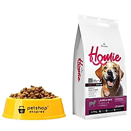 Homie Düşük Tahıllı Kuzulu ve Pirinçli Açık Yetişkin Köpek Maması 1000 g.