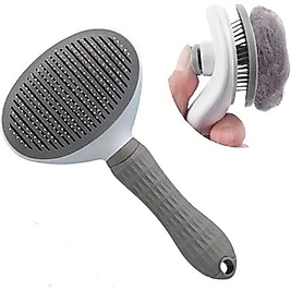 Büyük Boy Kedi Ve Köpek Basmalı Tarak (Pembe,Mavi,Gri)