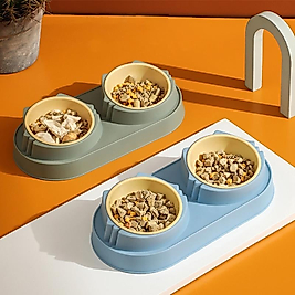 Lux İkili Plastik Mama Kabı