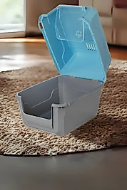 Kapalı  Kedi Tuvaleti Üstü Açılır