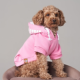 Magnet Pembe Köpek Sweatshirt Kapüşonlu küçük ırklar için Kk-124