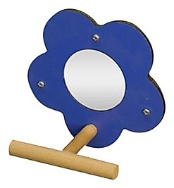 Rotipet Ahşap Tünekli Papatya Ayna (14x14x8cm)