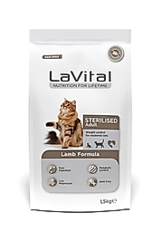 Lavital Kuzu Etli Sterilised Kısır Kedi Maması(1,5 kg)