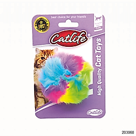 203068-Catlife Kediler İçin Tüylü Gökküşağı Oyuncak