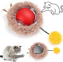 Akıllı Hareketli , interaktif Kedi Oyun Topu USB Şarjlı