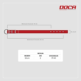 Köpek Boyun Tasması Dokuma Soft TURUNCU 50 Cm 2 X 29 - 40