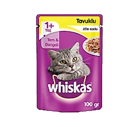 Whiskas Tavuk Etli Yetişkin Kedi Pouch Yaş Mama (85 g)