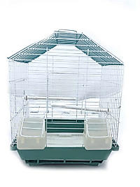 Orta Boy Kuş Kafesi + 2 Adet Yemlik '+ 2 adet Plastik Tünek