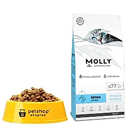 Molly Tavuk Etli Açık Yavru Kedi Maması