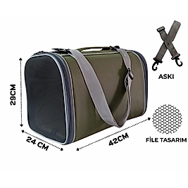 LaVista Fileli Flybag Kedi Köpek Taşıma Çantası Uçak için Uygun Siyah Renk