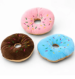 Sesli Donut Model Peluş Evcil Hayvan Oyuncağı