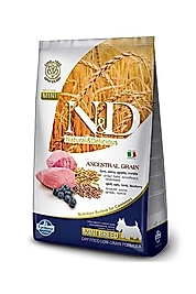 N&D Düşük Tahıllı Kuzu Etli Yaban Mersinli Mini Irk Yetişkin Maması Köpek 7 Kg