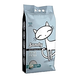 Sandy Sodyum Bentonit Ekstra Topaklanan Marsilya Sabun Kokulu Kedi Kumu (10 L)