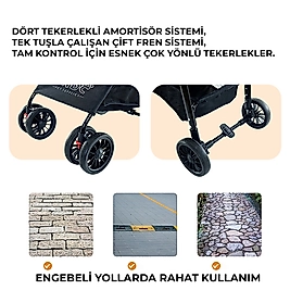 Henan Benedict Pet Taşıma Arabası Haki
