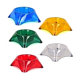 07452 Şeffaf Simli Mama Kabı 11,5X5 cm