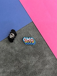 OMG Mavi | Yaka Rozeti